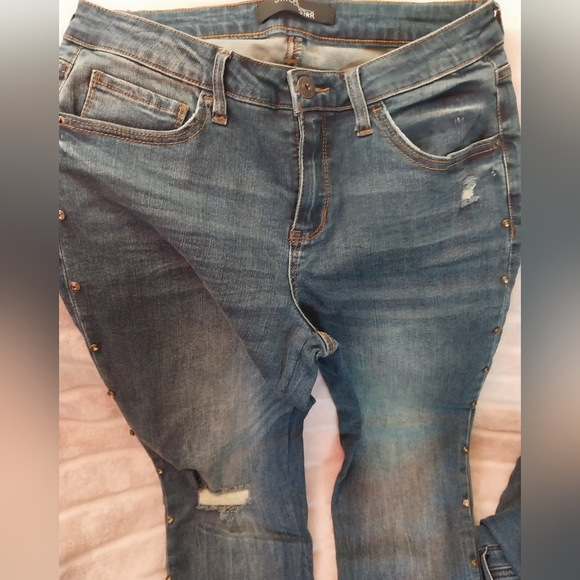 Women's Boot Cut Jeans - Blue - Picture 1 of 10